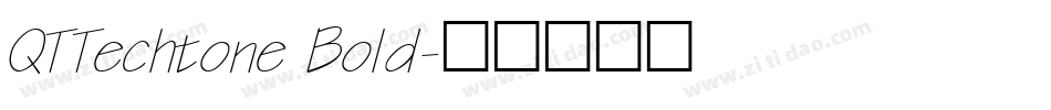 QTTechtone Bold字体转换